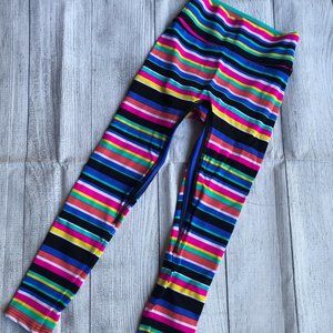 K - Deer Kids Size Small Striped Legging